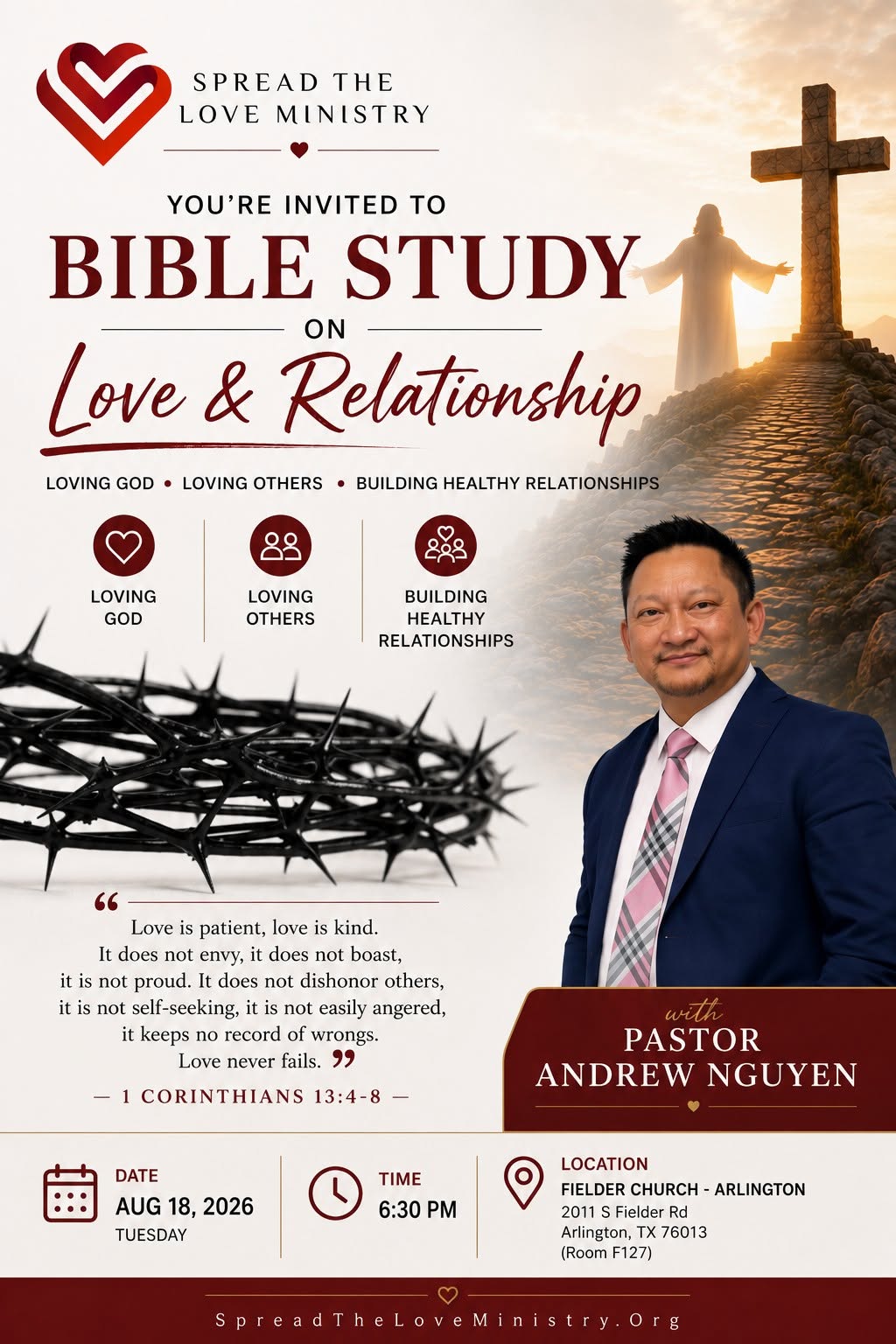 Pastor Andrew Nguyen - Bible Study on Love & Relationship at Fielder Church